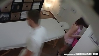 Intense Intimacy On A Massage Table Caught On Hidden Camera