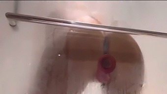 Max Ryan'S Ideal Viewpoint During A Hot Shower And Dildo Penetration