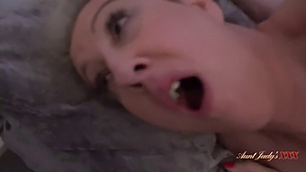 Horny Stepmom Maggie Moon In High Definition Masturbation Video