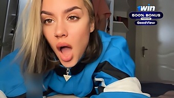Verified Amateurs: Blonde Girlfriend Gives A Mind-Blowing Blowjob While Her Boyfriend Is Away