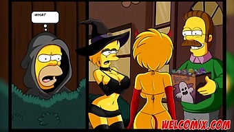 Halloween Special With Simpsons Porn And Big Ass Cartoon Sex.