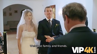 Hd Video Of A Stunning Bride Olivia Sparkle Getting Intimate In A Wedding Dress And Veil