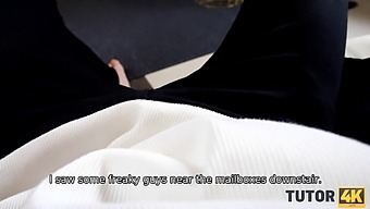 Russian Coed Amuses Herself With Experienced Teacher In Stockings