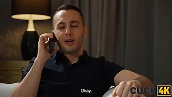 White Husband Watches As His Black Wife Gets Intimate With Another Man