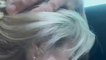 Blonde Milf Alineflavio'S Sensual Car Ride Leads To Intense Orgasm And Facial